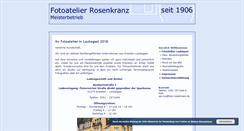 Desktop Screenshot of foto-rosenkranz.de