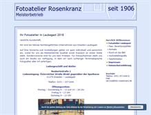 Tablet Screenshot of foto-rosenkranz.de